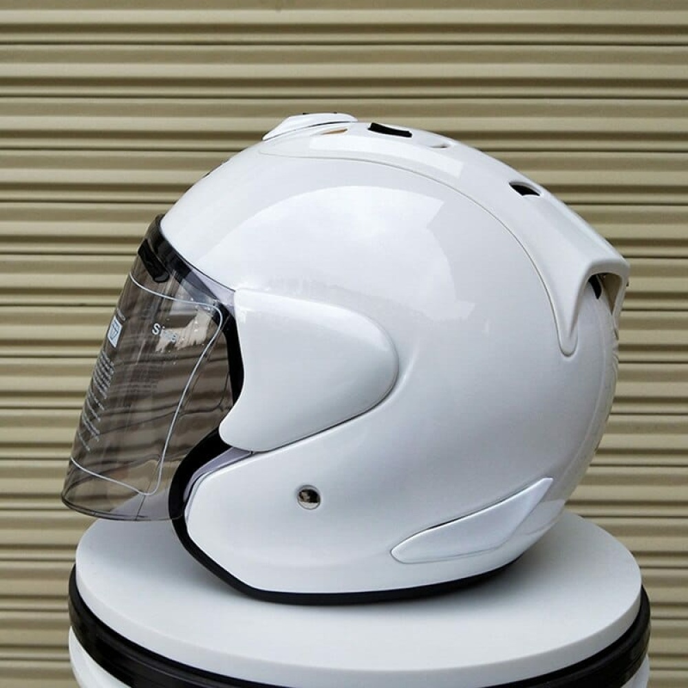 Effen motorhelm met zonnebrilvizier voor kinderen
