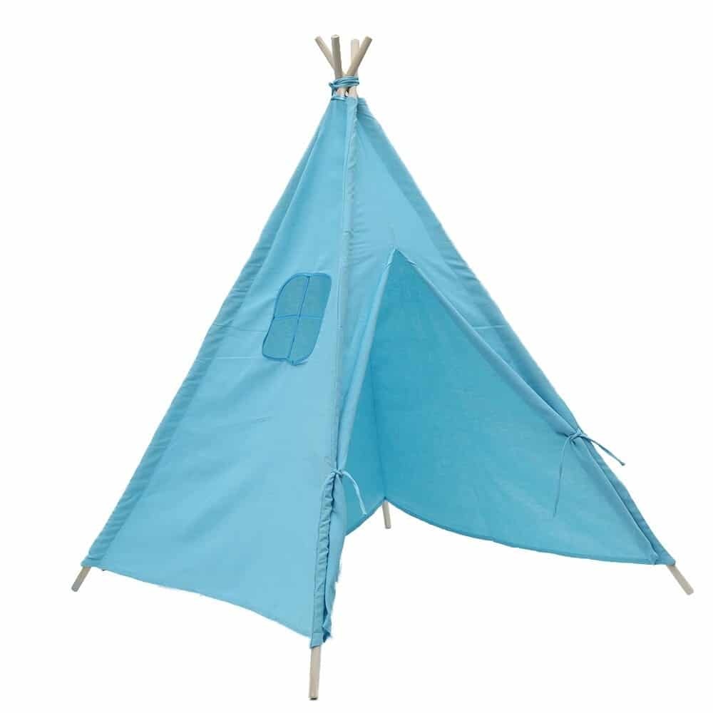 Draagbare kindertipi in blauw
