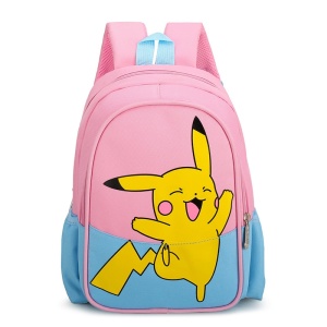 Roze en blauwe Pikachu kinderrugzak met gele pikachu