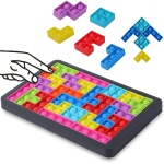 Tetris puzzel 27 gekleurde plastic stukjes