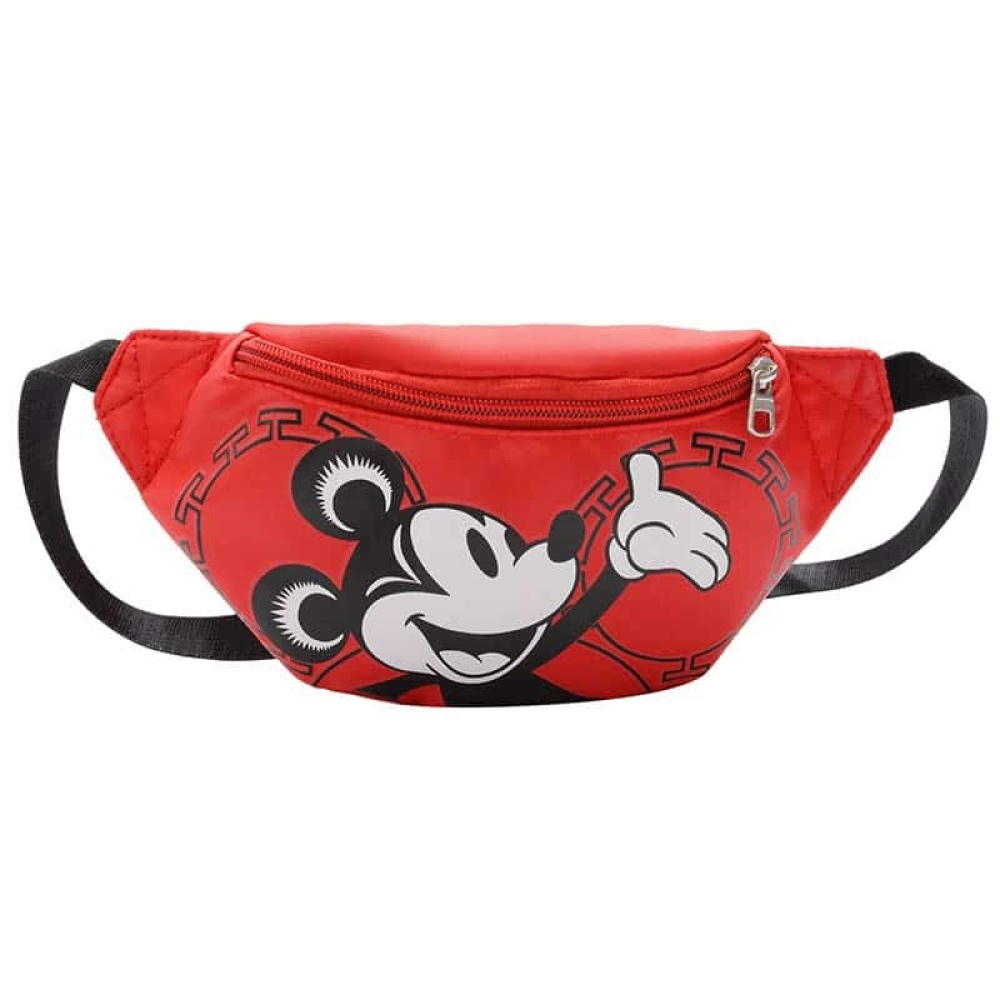 Effen heuptasje met Mickey in rood