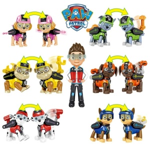 Set van Patrol tekenfilmspeelgoed met alle personages