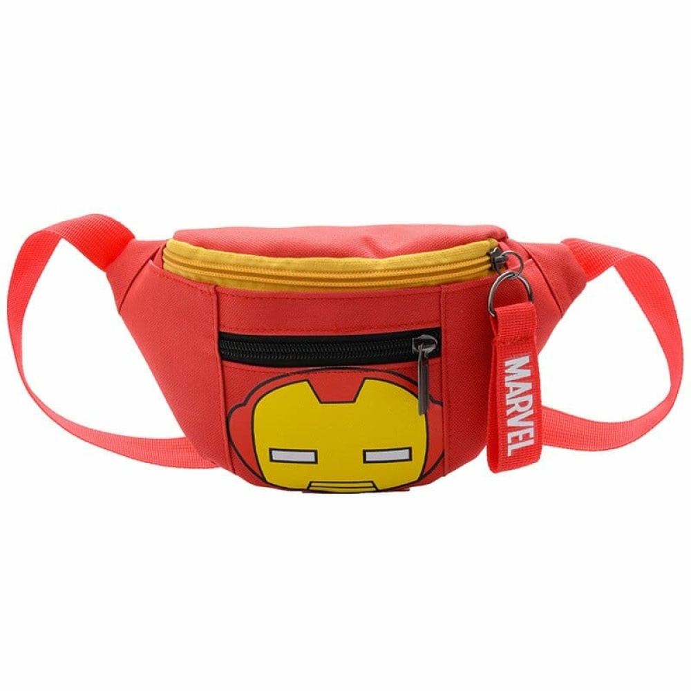 Iron Man heuptasje met zwart en geel motief op witte achtergrond