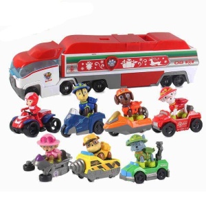 De reeks van de patrouillewagen met Kerstmisvrachtwagen op witte achtergrond