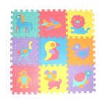 Veelkleurige puzzelmat met schuimrubberen dieren voor kinderen