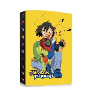 Leuke gele Pokémon albumhouder met pikachu en ash