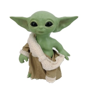 Groen Star Wars Master Yoda figuur met bruine jas