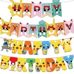 Pokémon thema verjaardag banners happy birthday pokemon motief