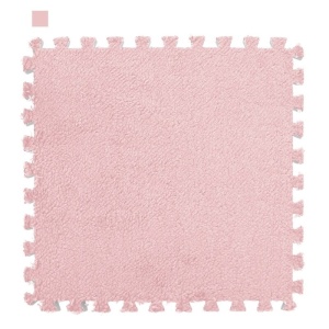 Effen roze schuimrubberen puzzelmat