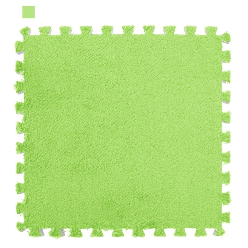 Effen groene schuimrubberen puzzelmat