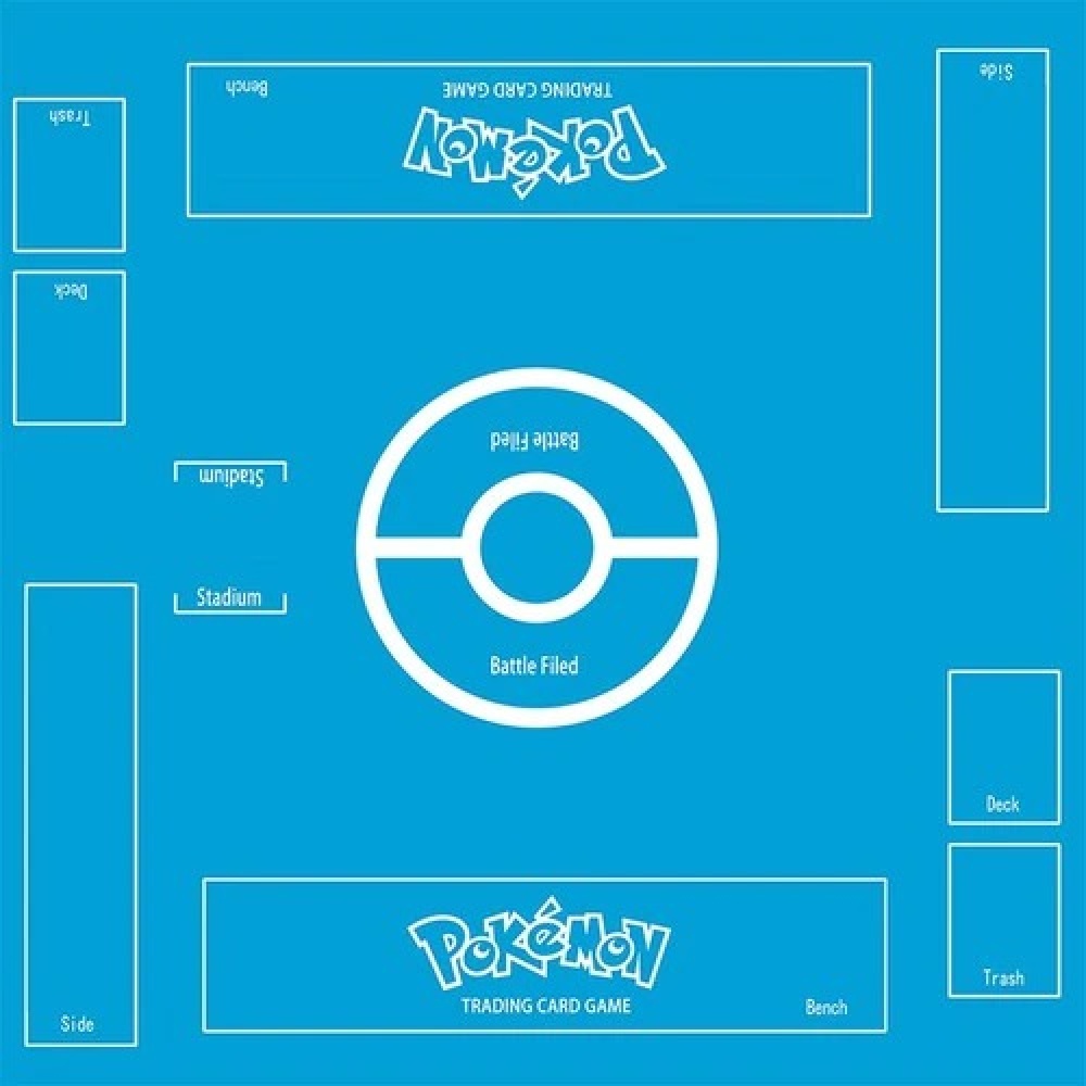Pokemon blauw kaartspel mat