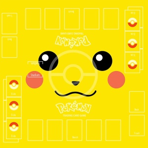 Pokemon pikachu kaartspel mat