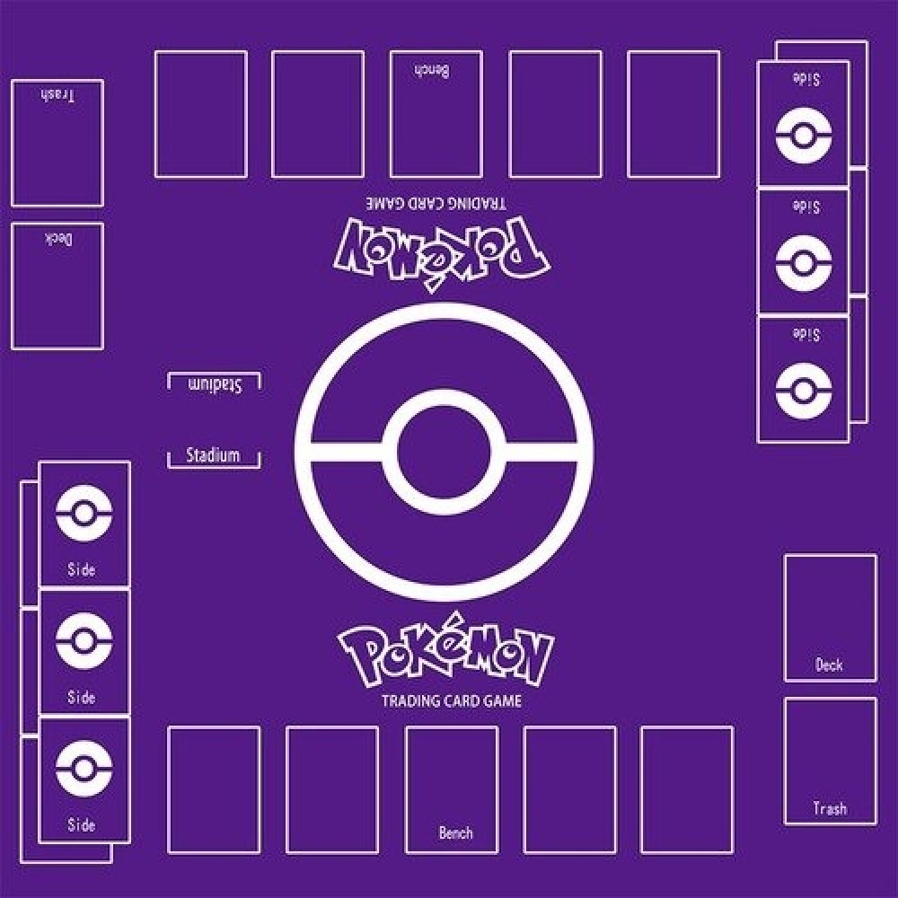 Paarse Pokemon kaartspelmat