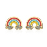 Regenboog oorbellen voor kleine meisjes