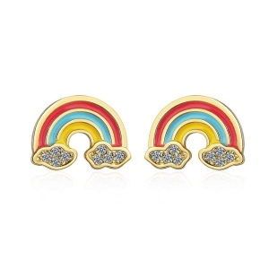 Regenboog oorbellen voor kleine meisjes