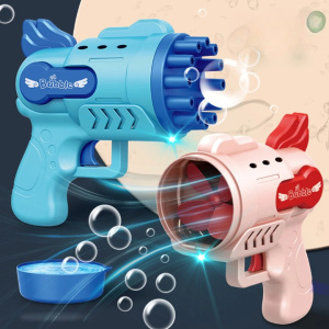 Rood en blauw automatisch elektrisch waterpistool met bellen voor kinderen