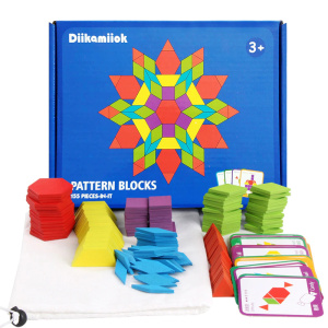 Montessori Houten Puzzel voor Kinderen 155st gekleurd met witte achtergrond