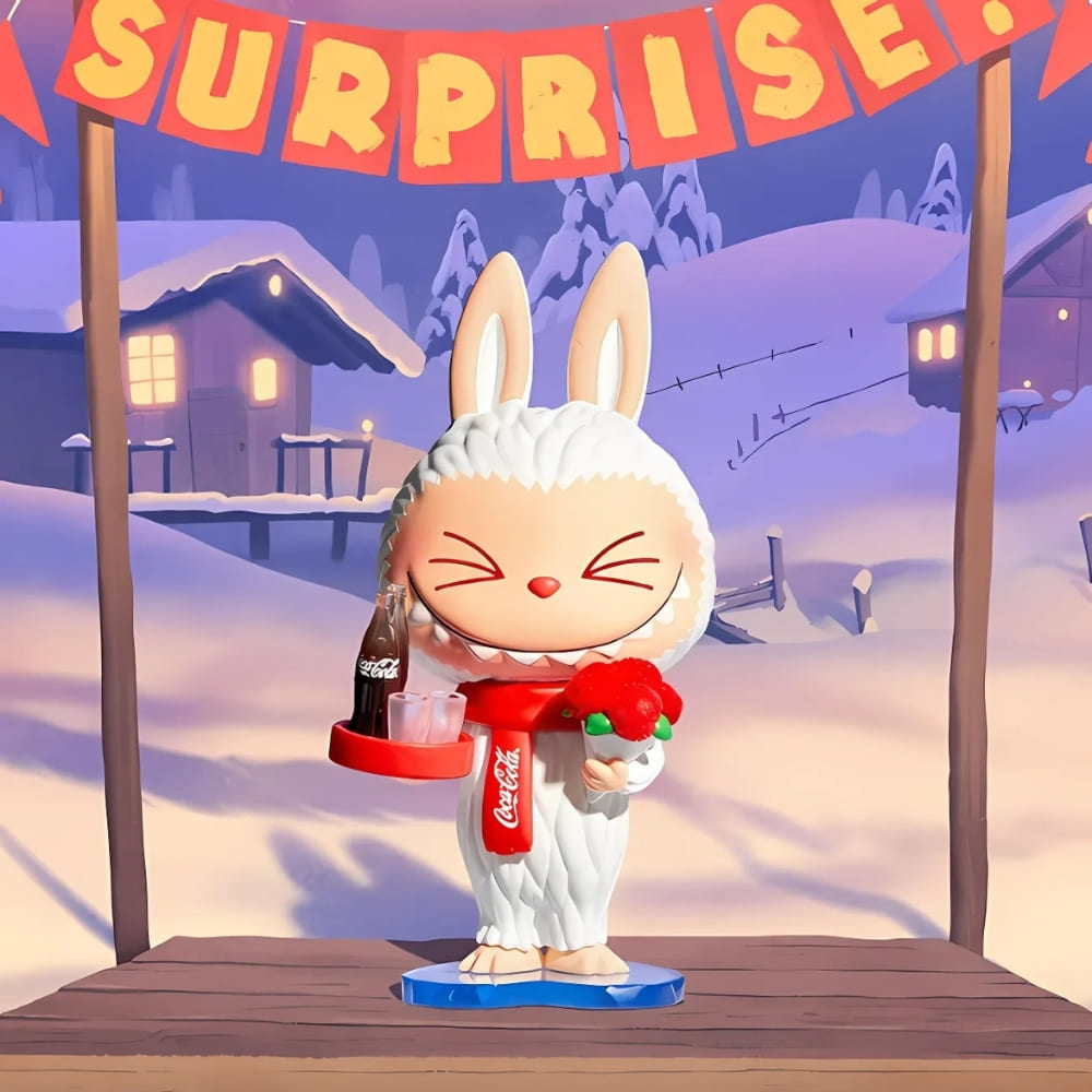 Mystery box met mini-figuur in Labubu-stijl The Monsters Coca Cola collectie - Afbeelding 15
