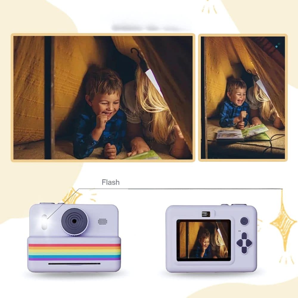 Retro design camera met geïntegreerde printer - Afbeelding 4